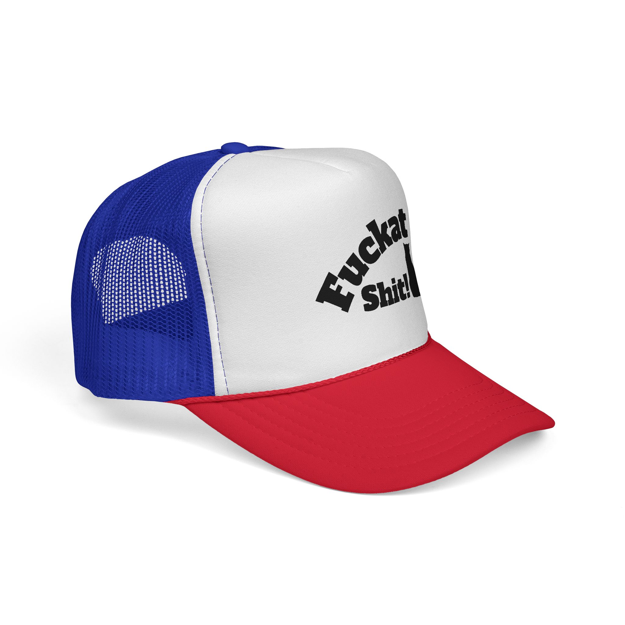 Fuckat Shit! Trucker Cap (with cat) | Mesh Snapback Hat - Image 46