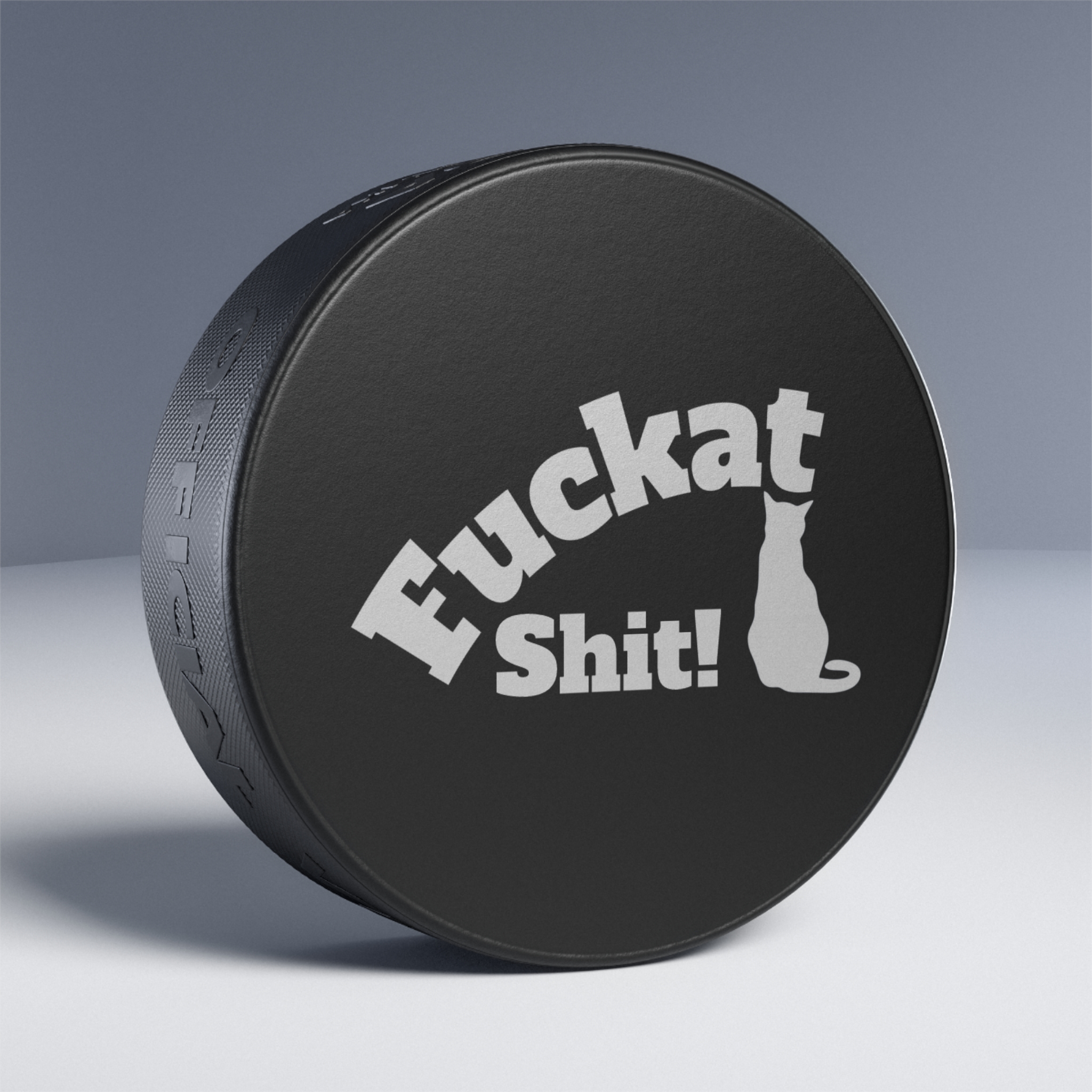 Fuckat Shit! Hockey Puck | Novelty Ice Hockey Puck - Image 4
