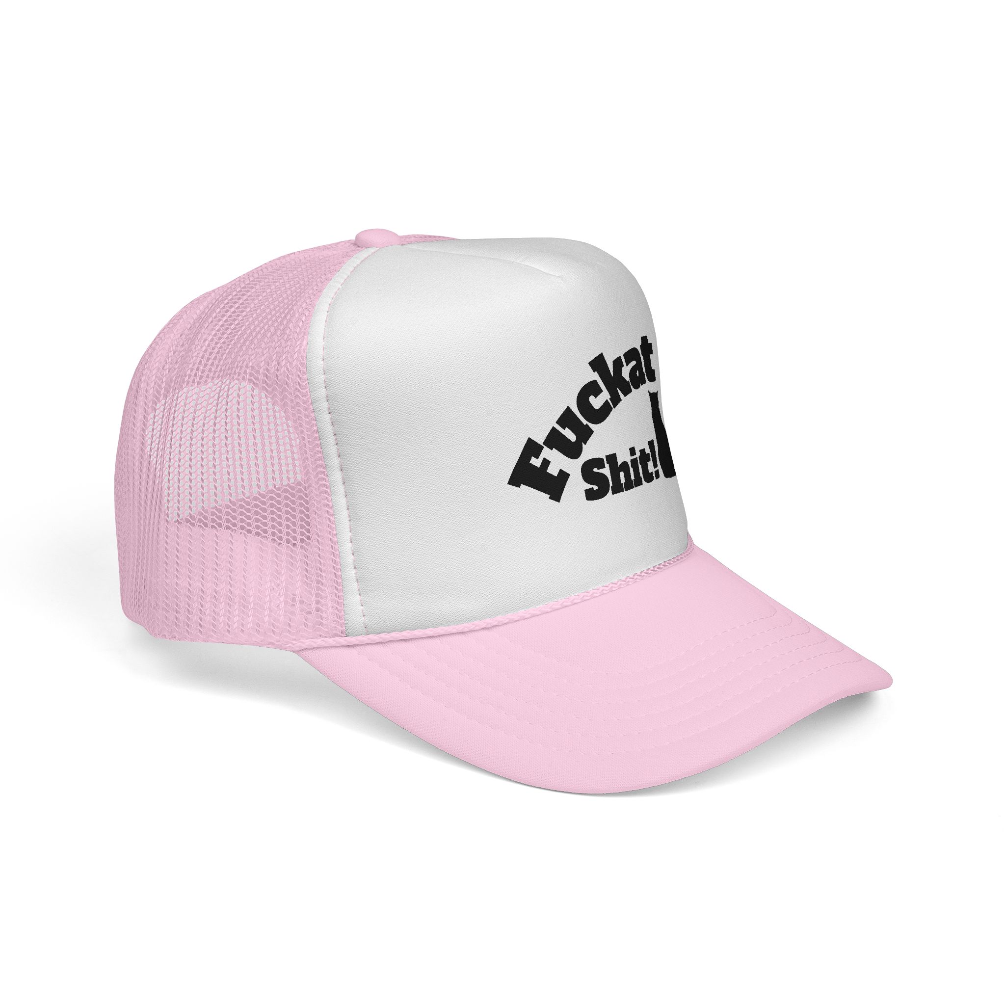 Fuckat Shit! Trucker Cap (with cat) | Mesh Snapback Hat - Image 42
