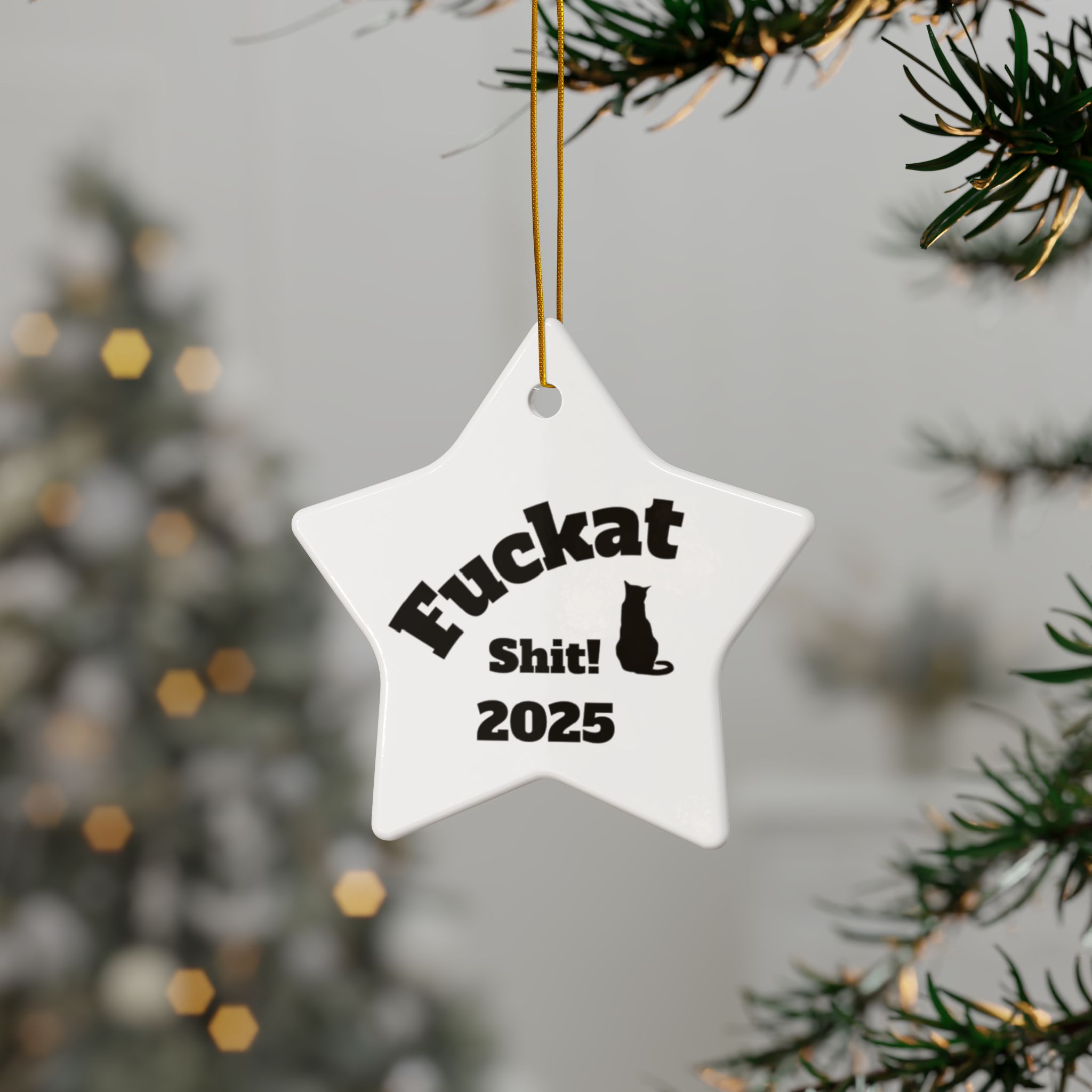 Fuckat Shit! Ornament - White - Image 9