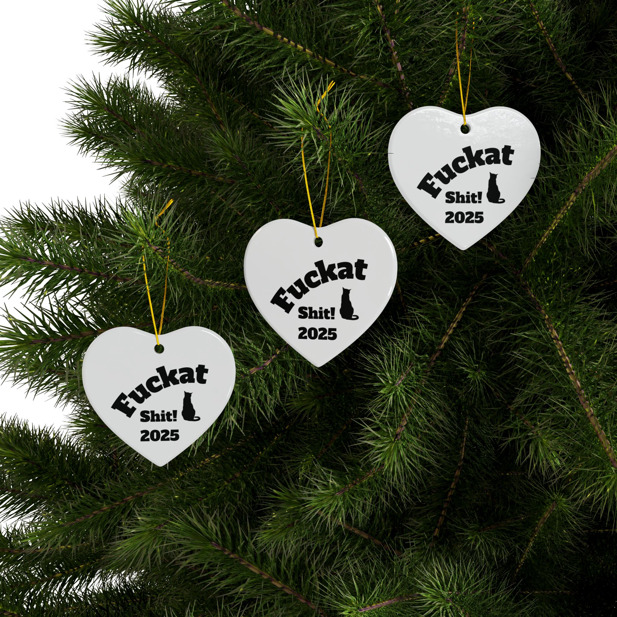 Fuckat Shit! Ornament - White - Image 20