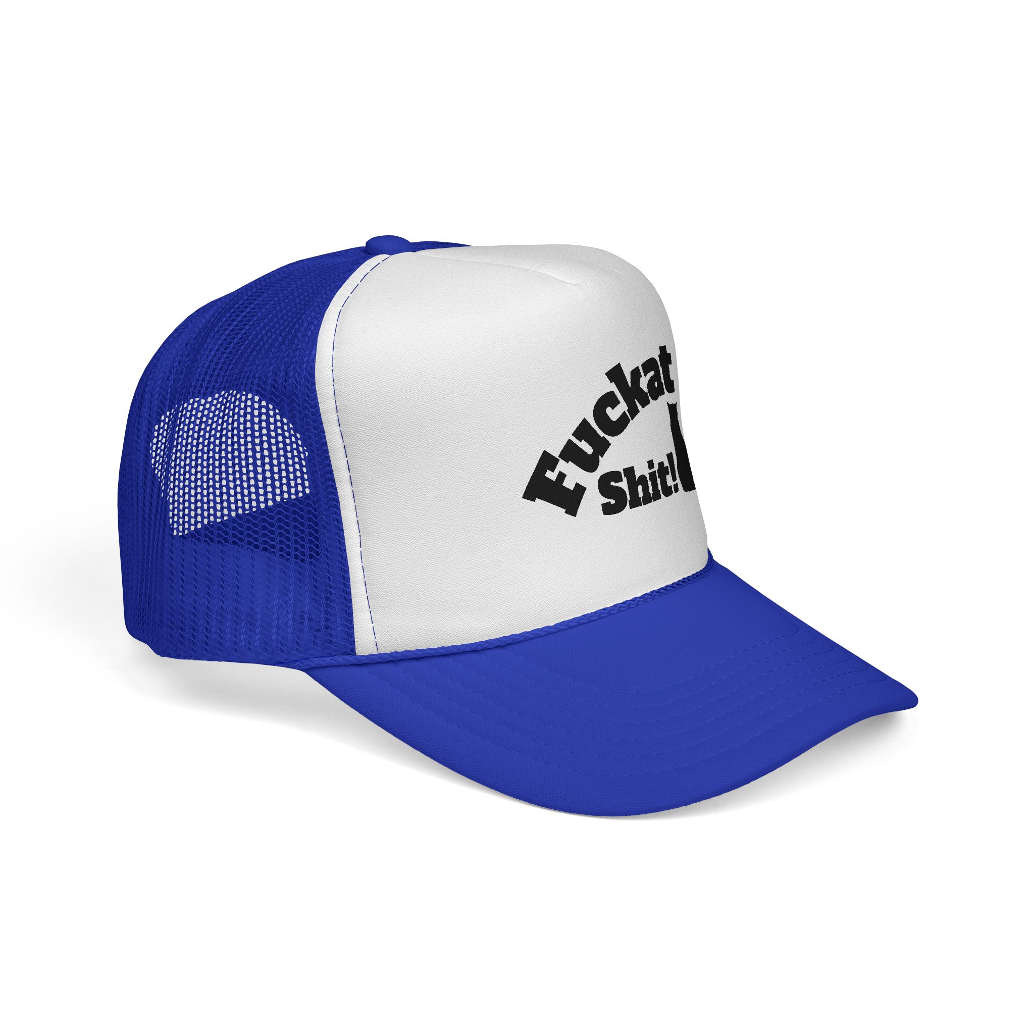 Fuckat Shit! Trucker Cap (with cat) | Mesh Snapback Hat - Image 22