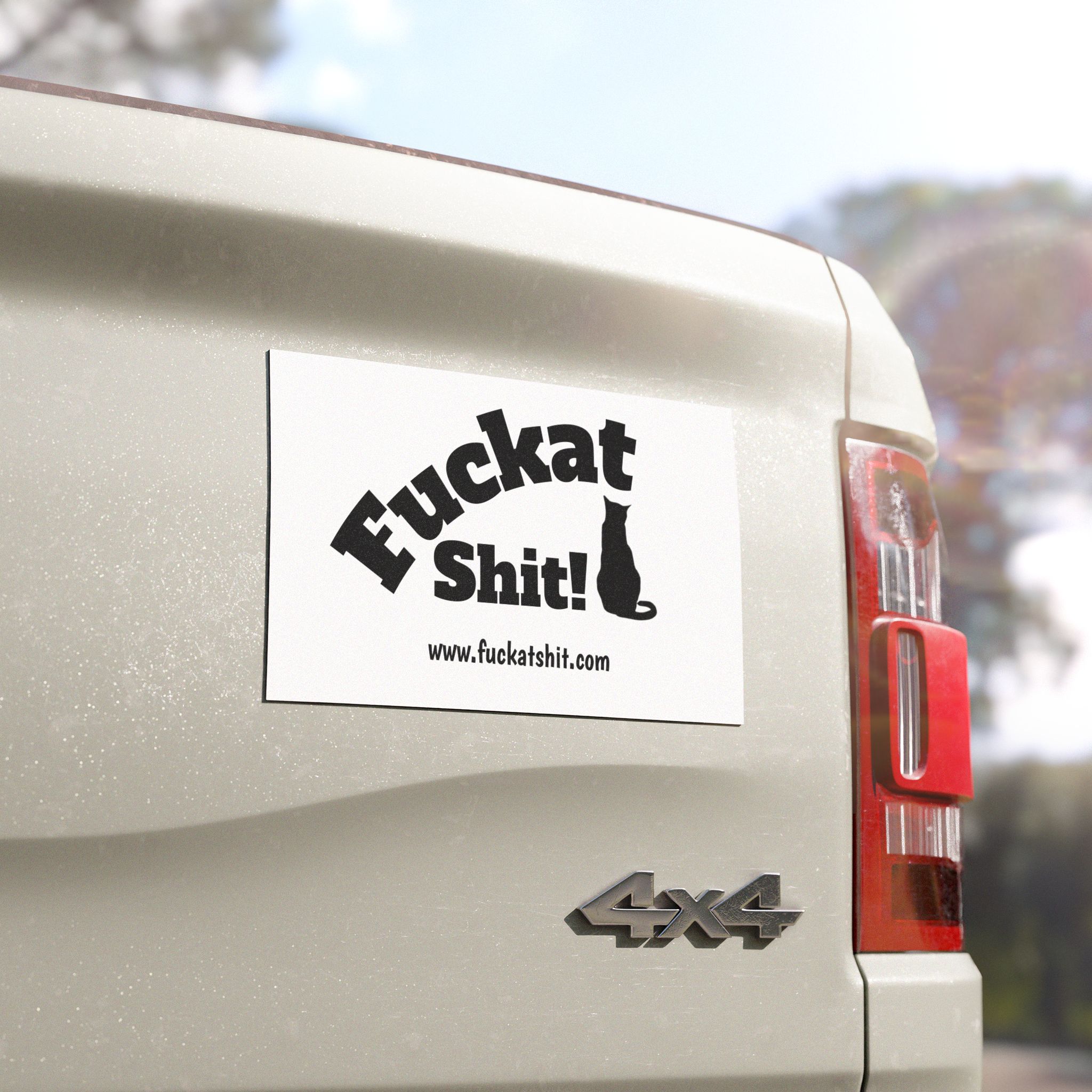 Fuckat Shit! Magnet (with cat) | Magnets For your Car, Truck, Fridge or wherever you can stick it! - Image 12