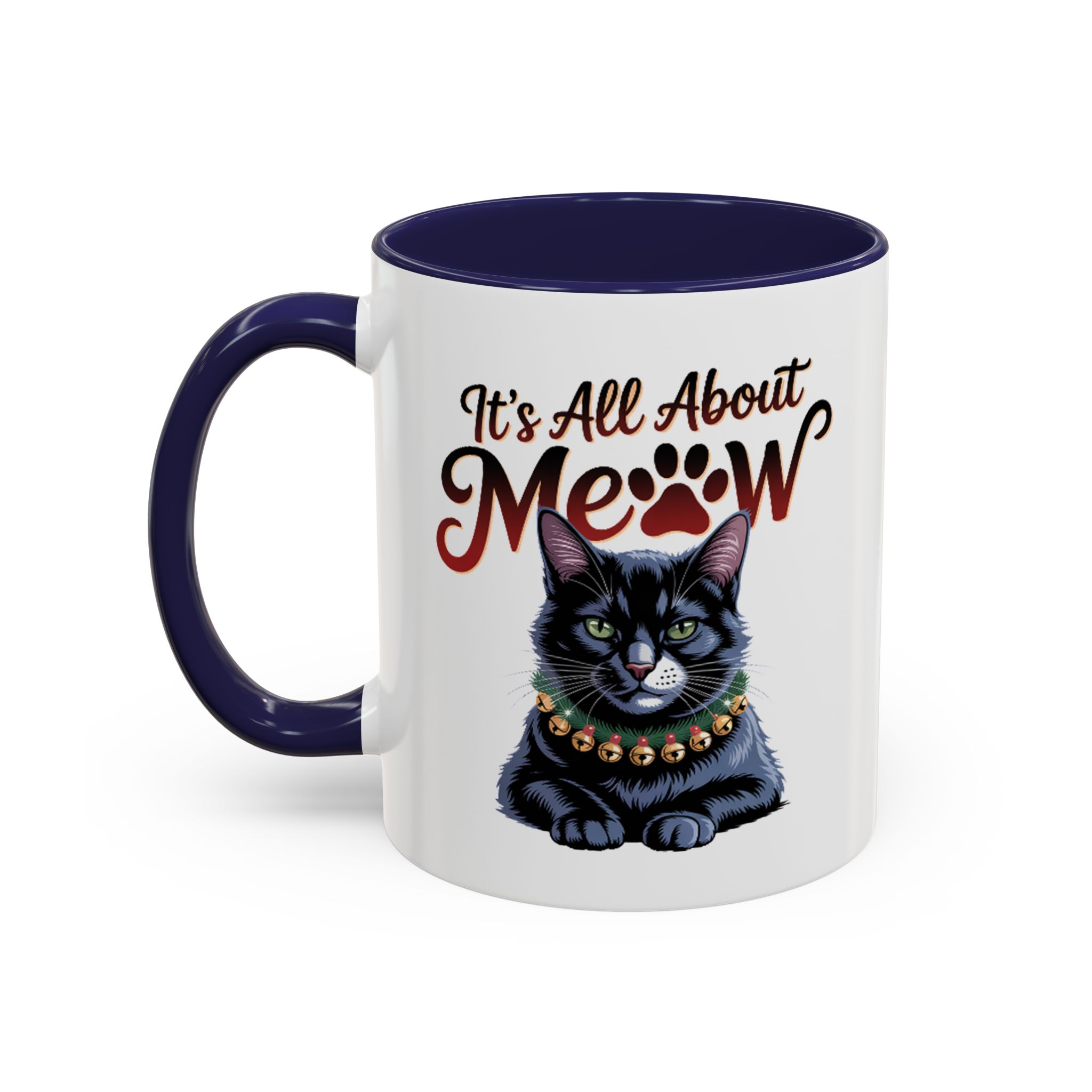 It's All About Meow Cat Coffee Mug — Cat Lover Ceramic Accent Mug (11/15 oz) - Image 8