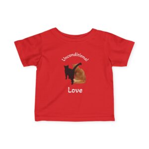 Unconditional Love Kids/Infant Tee Shirt with BFF Cats