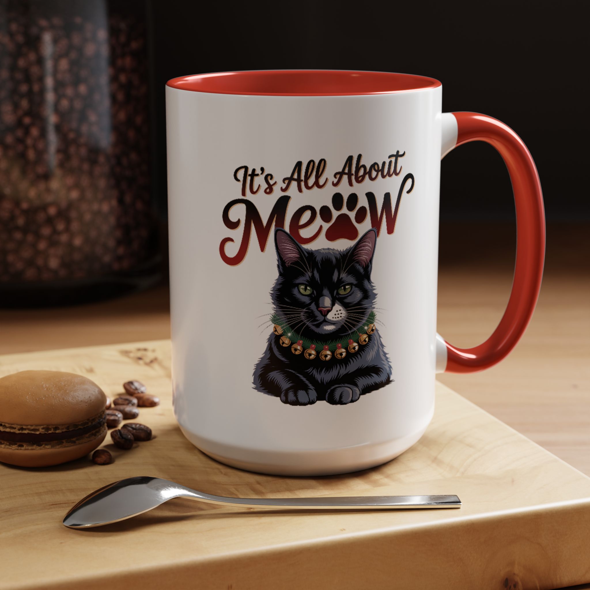 It's All About Meow Cat Coffee Mug — Cat Lover Ceramic Accent Mug (11/15 oz) - Image 24