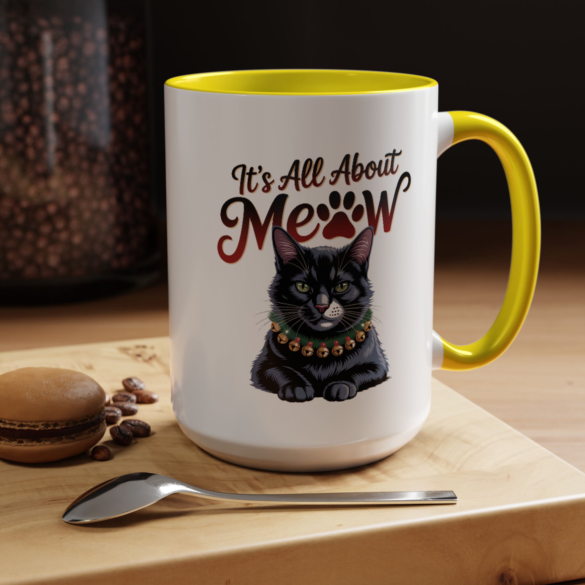 It's All About Meow Cat Coffee Mug — Cat Lover Ceramic Accent Mug (11/15 oz) - Image 42
