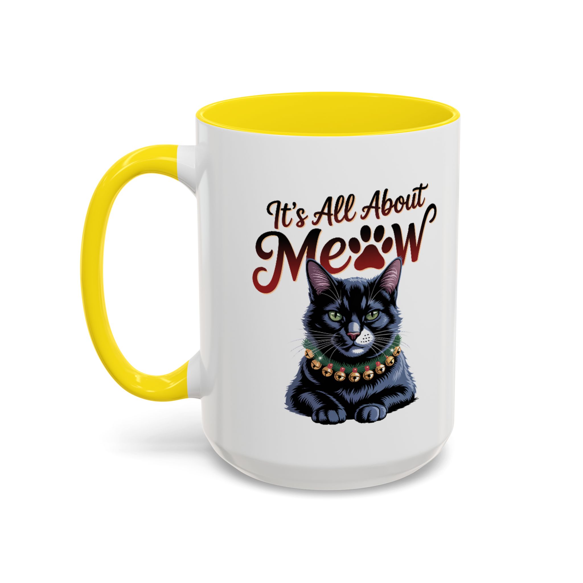 It's All About Meow Cat Coffee Mug — Cat Lover Ceramic Accent Mug (11/15 oz) - Image 41