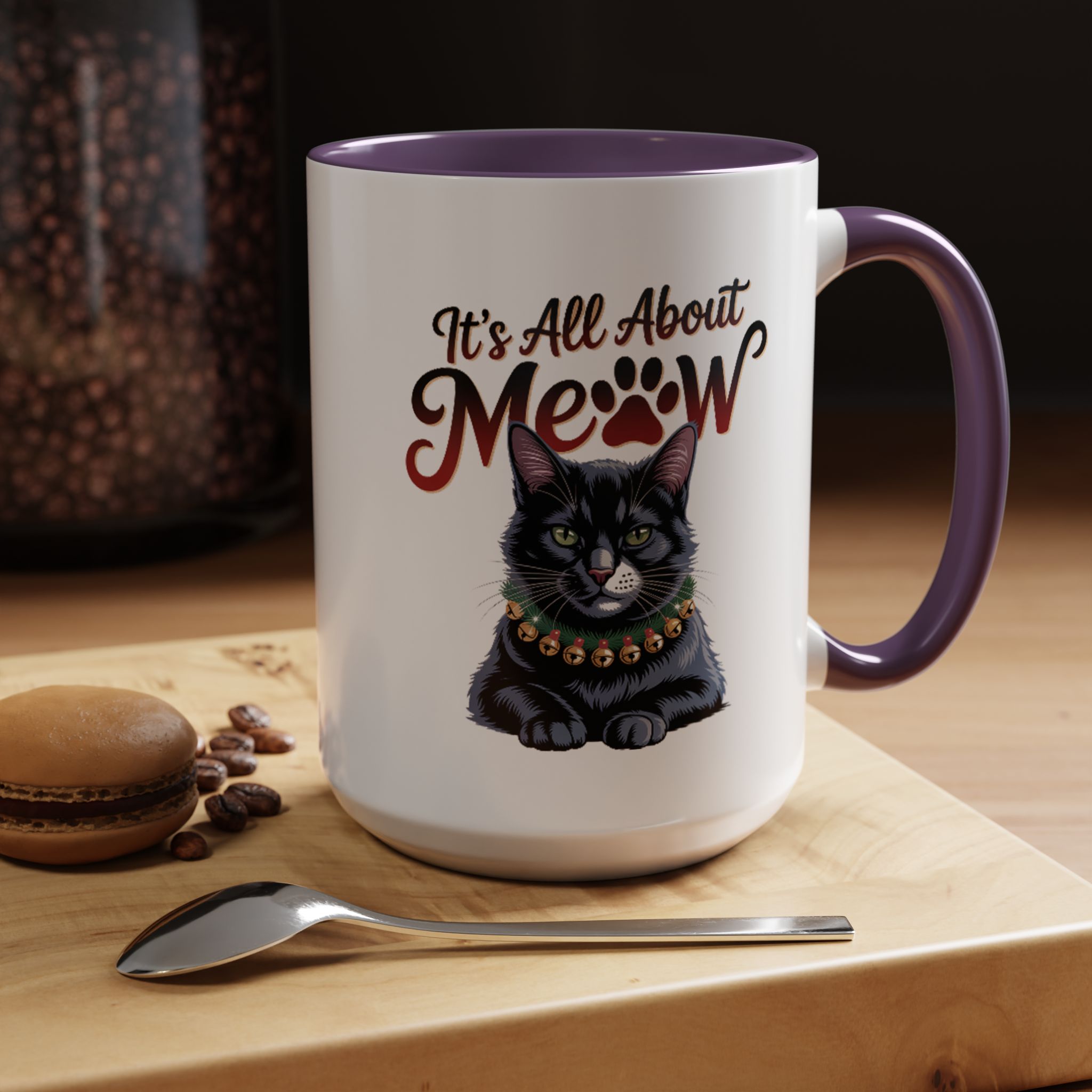 It's All About Meow Cat Coffee Mug — Cat Lover Ceramic Accent Mug (11/15 oz) - Image 51