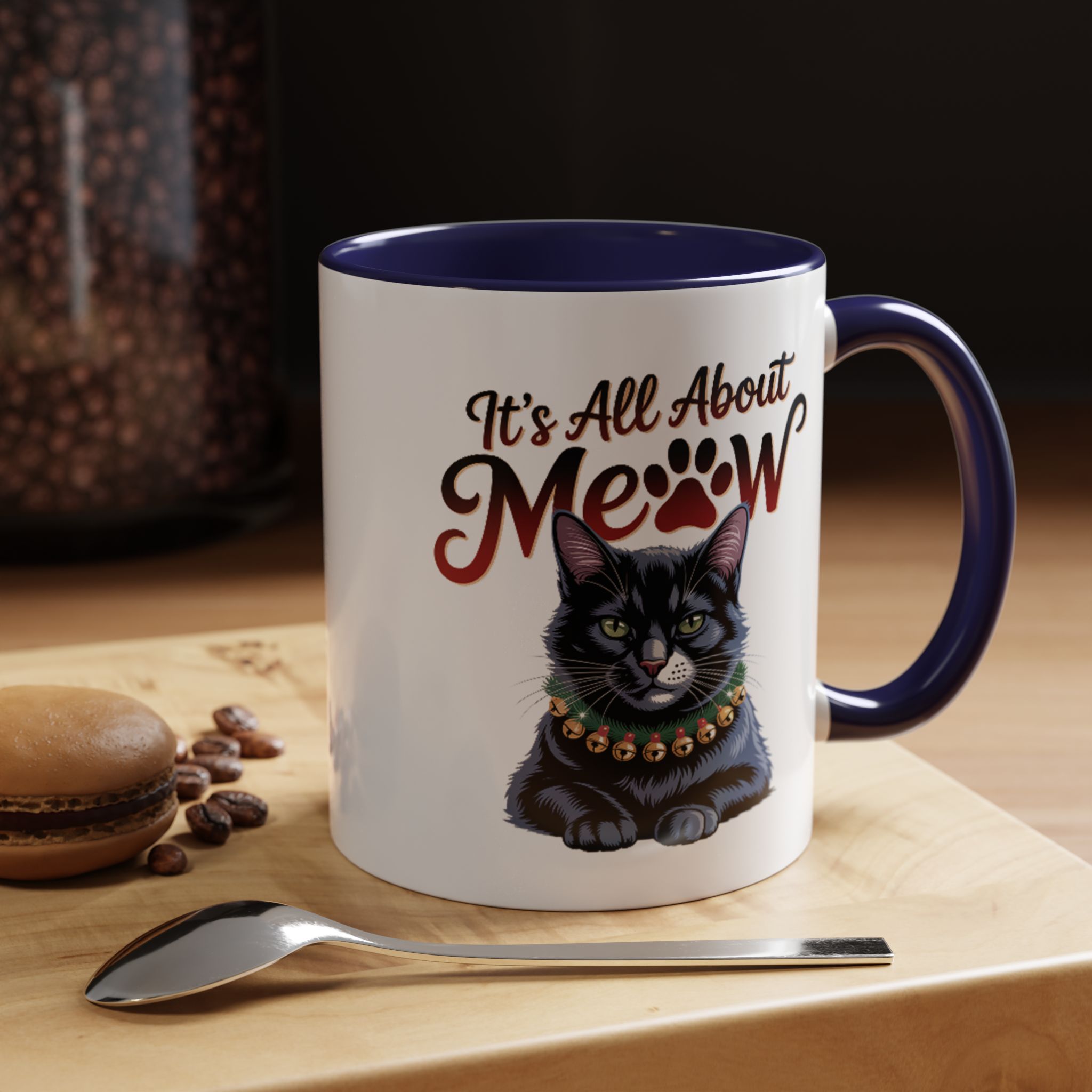 It's All About Meow Cat Coffee Mug — Cat Lover Ceramic Accent Mug (11/15 oz) - Image 9