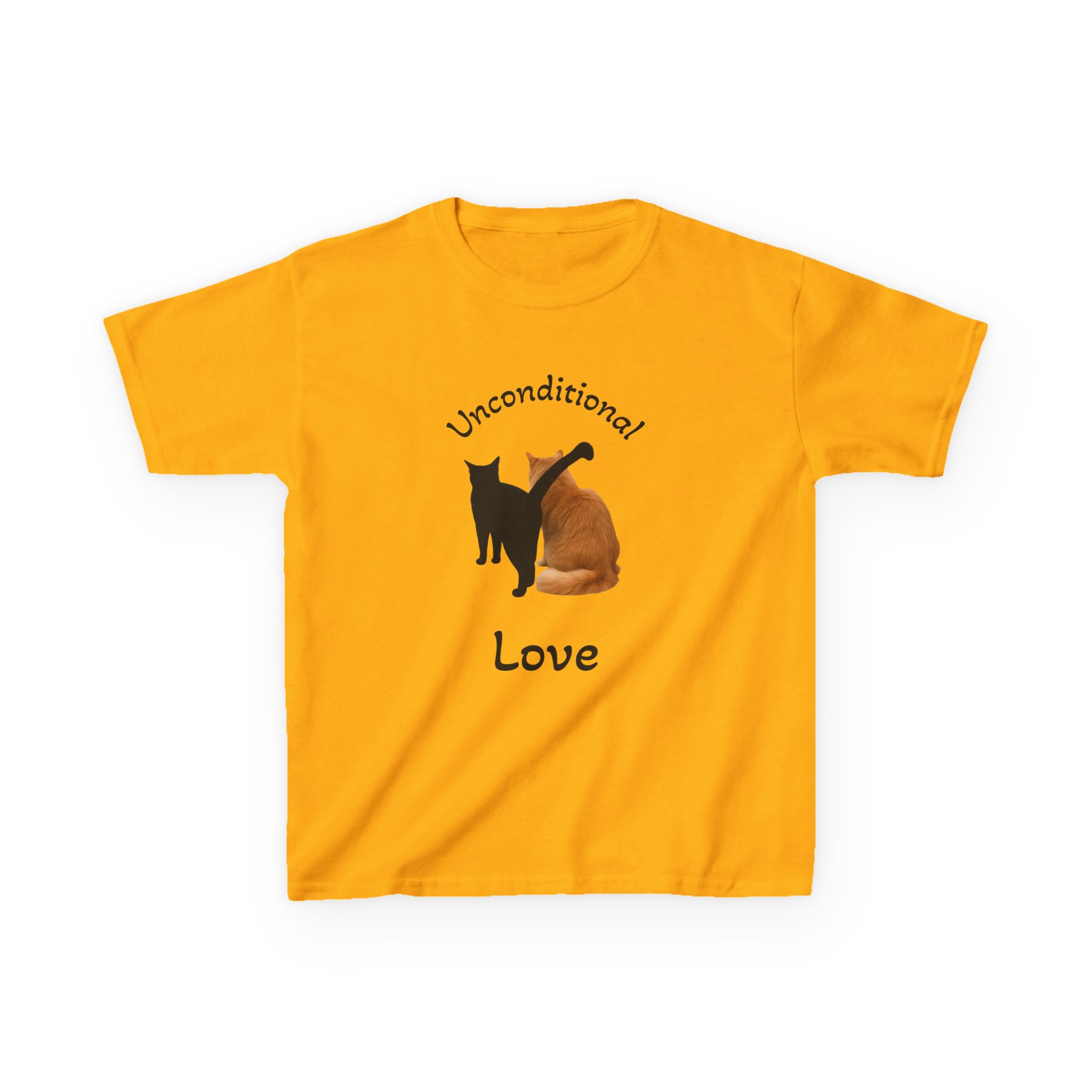 Kids Tee — "Unconditional Love" Cats Illustration - Image 6