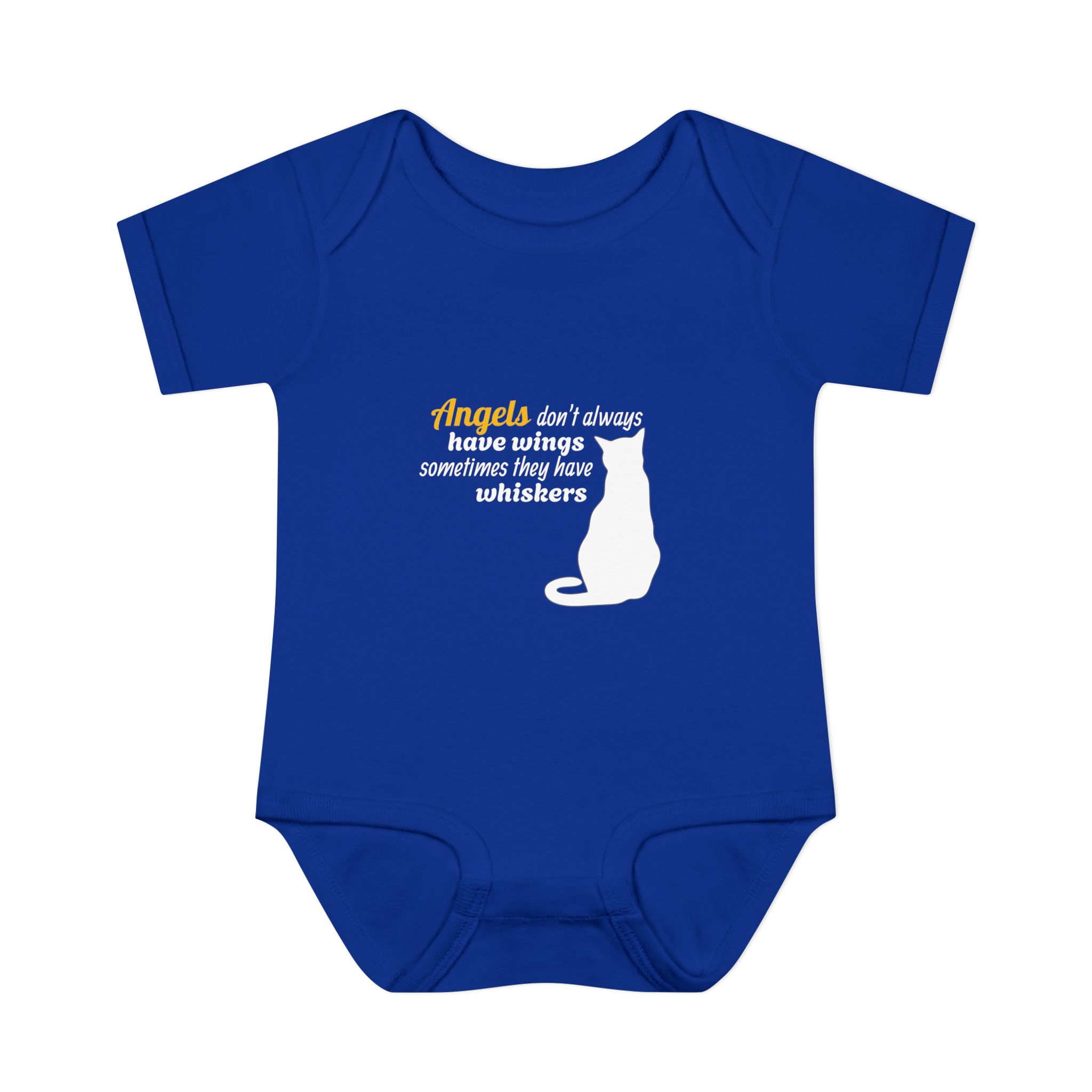 Angels Don't Always Have Wings, Sometimes they have Whiskers! Infant Baby Rib Bodysuit - Image 10