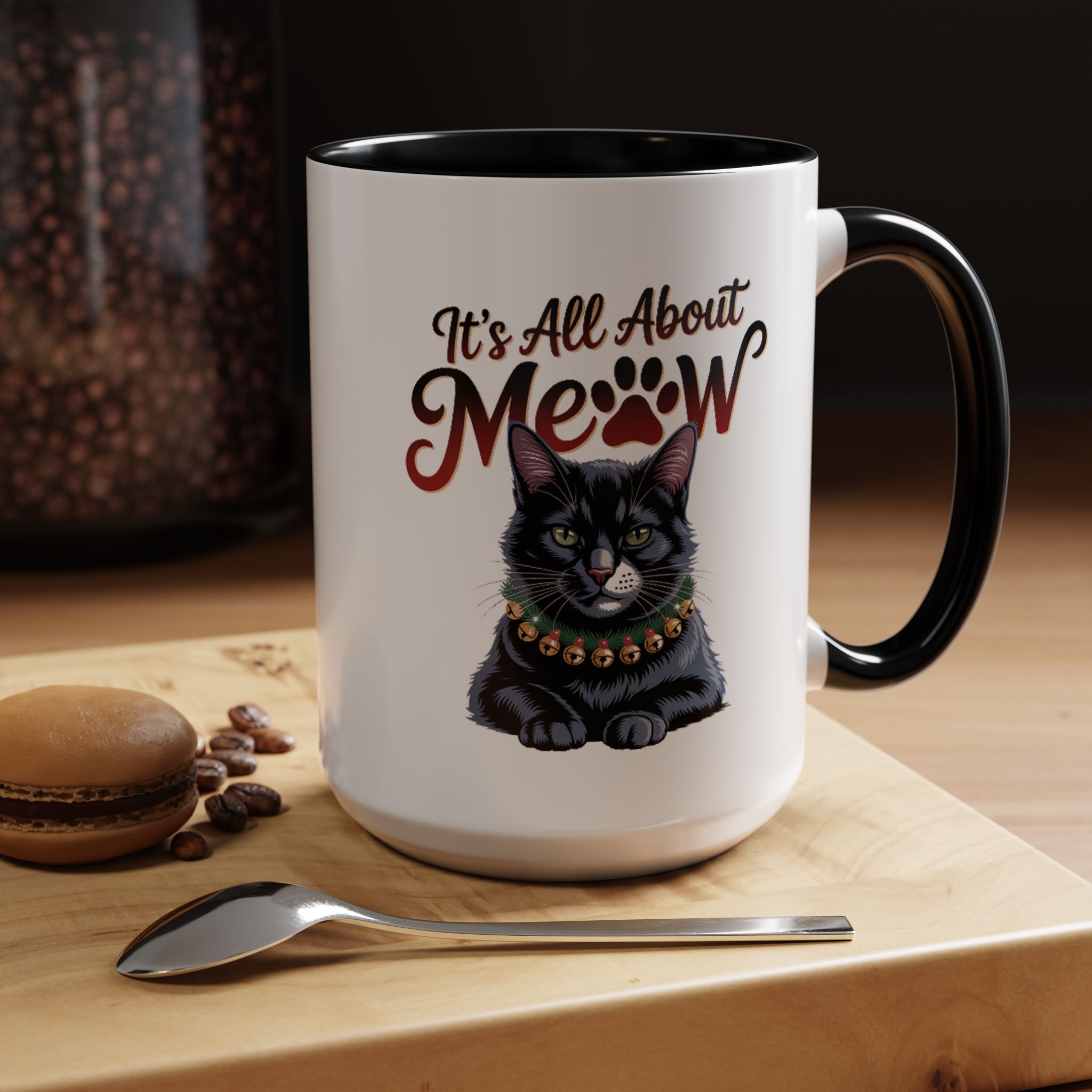 It's All About Meow Cat Coffee Mug — Cat Lover Ceramic Accent Mug (11/15 oz) - Image 15
