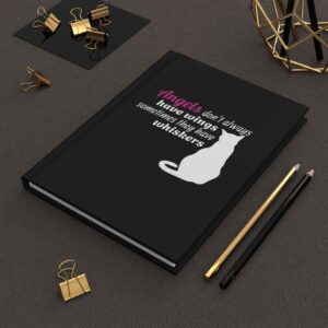 Angels Don't Always Have Wings, Sometimes They Have Whiskers Journal | Cat Silhouette Hardcover