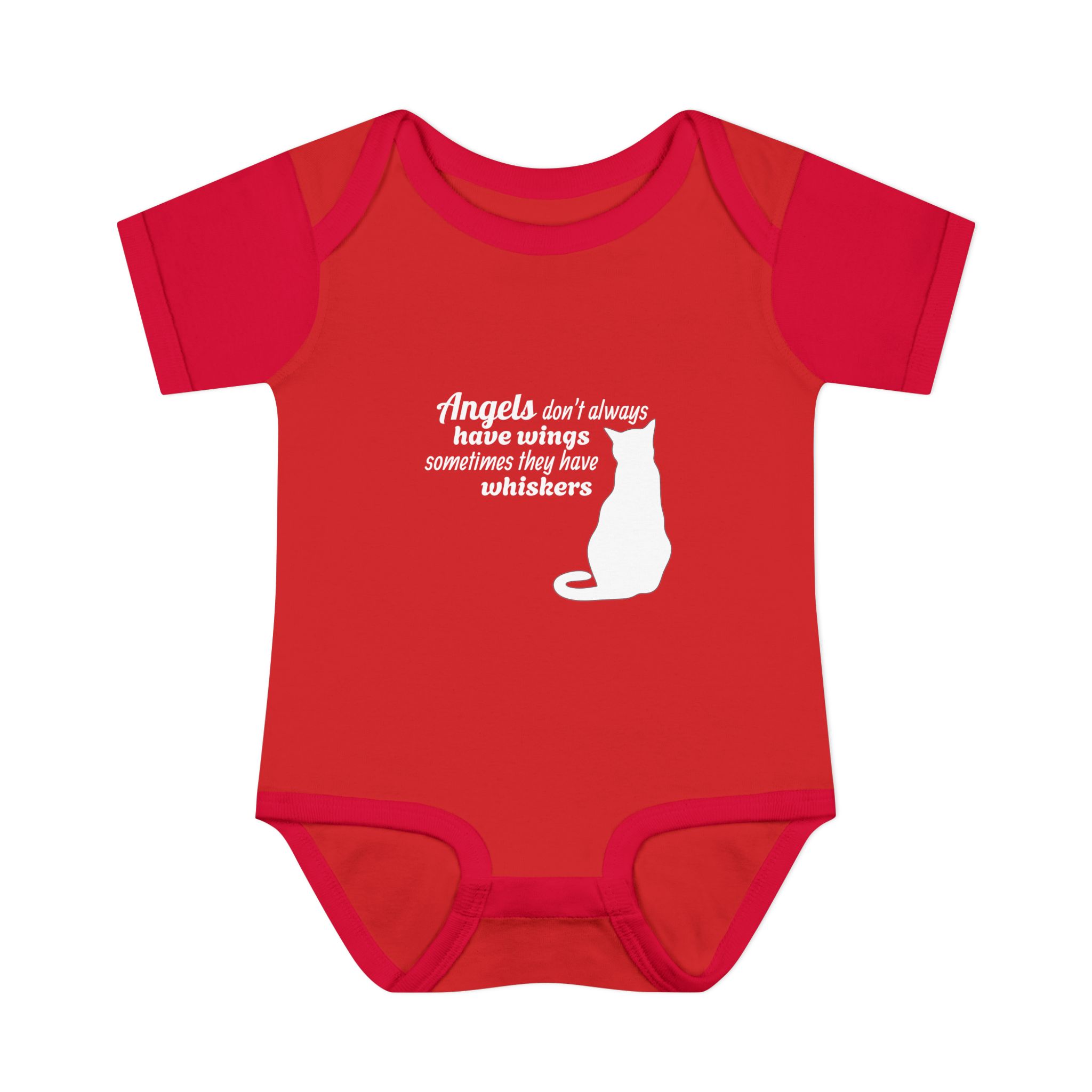 Angels Don't Always Have Wings, Sometimes they have Whiskers! Infant Baby Rib Bodysuit - Image 17