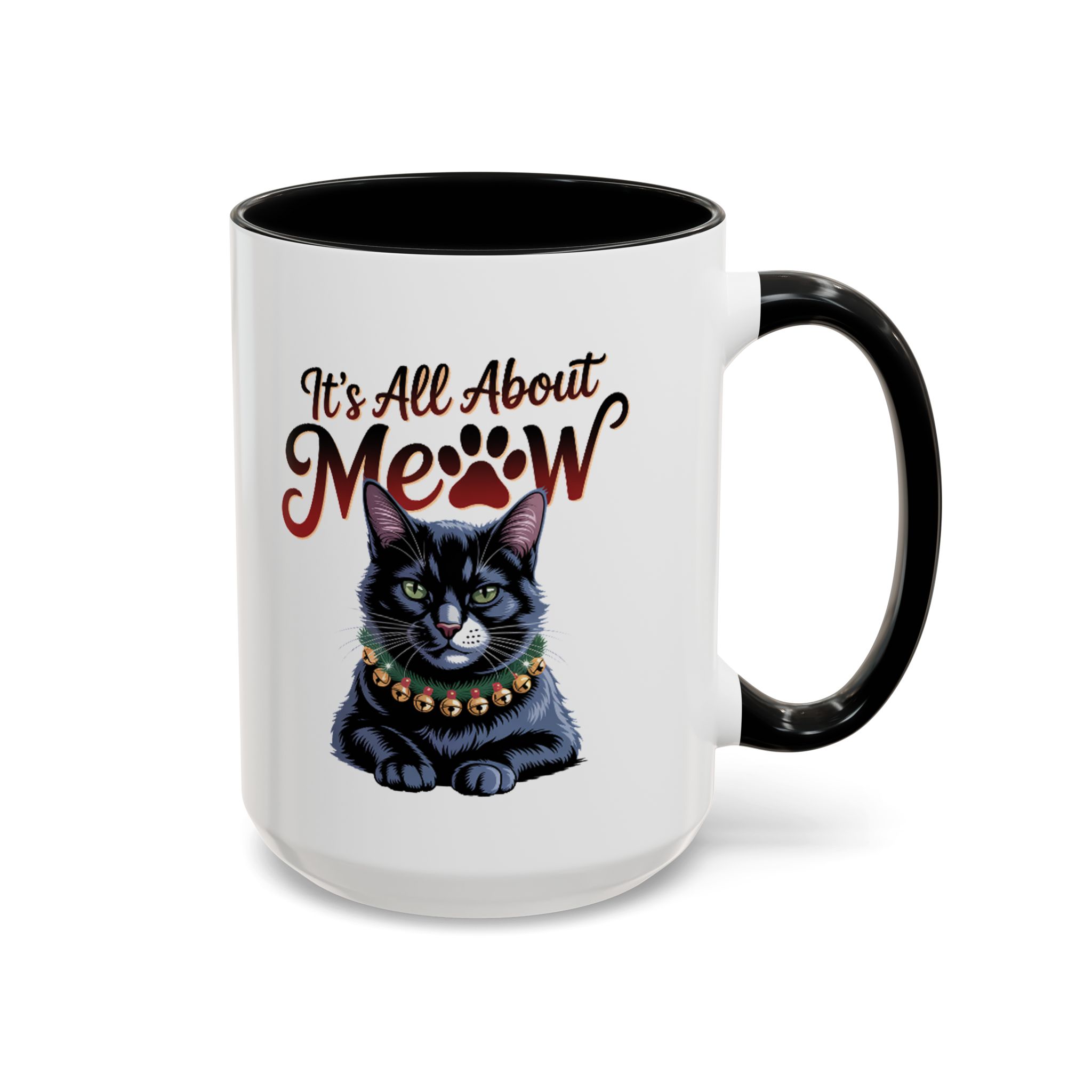 It's All About Meow Cat Coffee Mug — Cat Lover Ceramic Accent Mug (11/15 oz) - Image 13