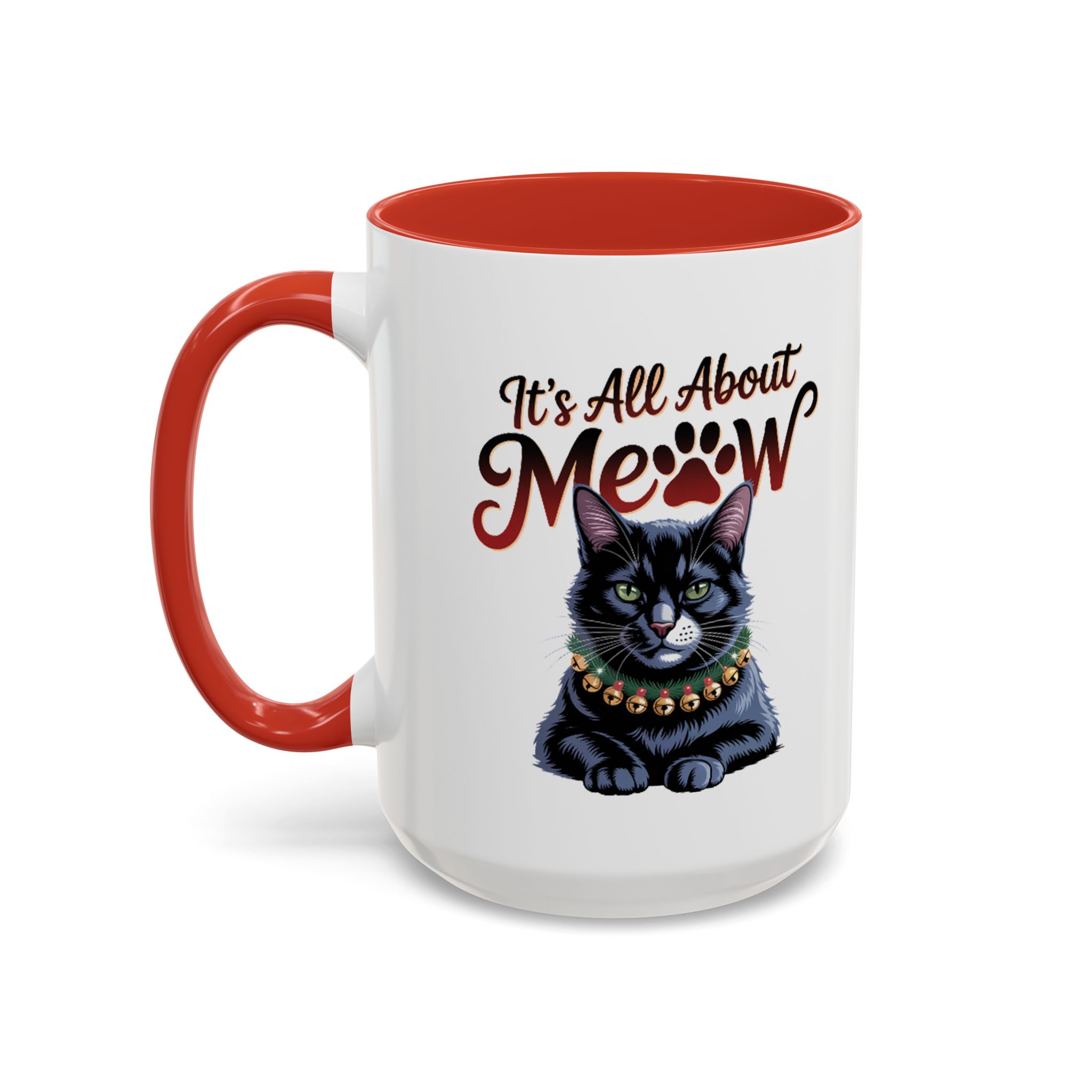 It's All About Meow Cat Coffee Mug — Cat Lover Ceramic Accent Mug (11/15 oz) - Image 23