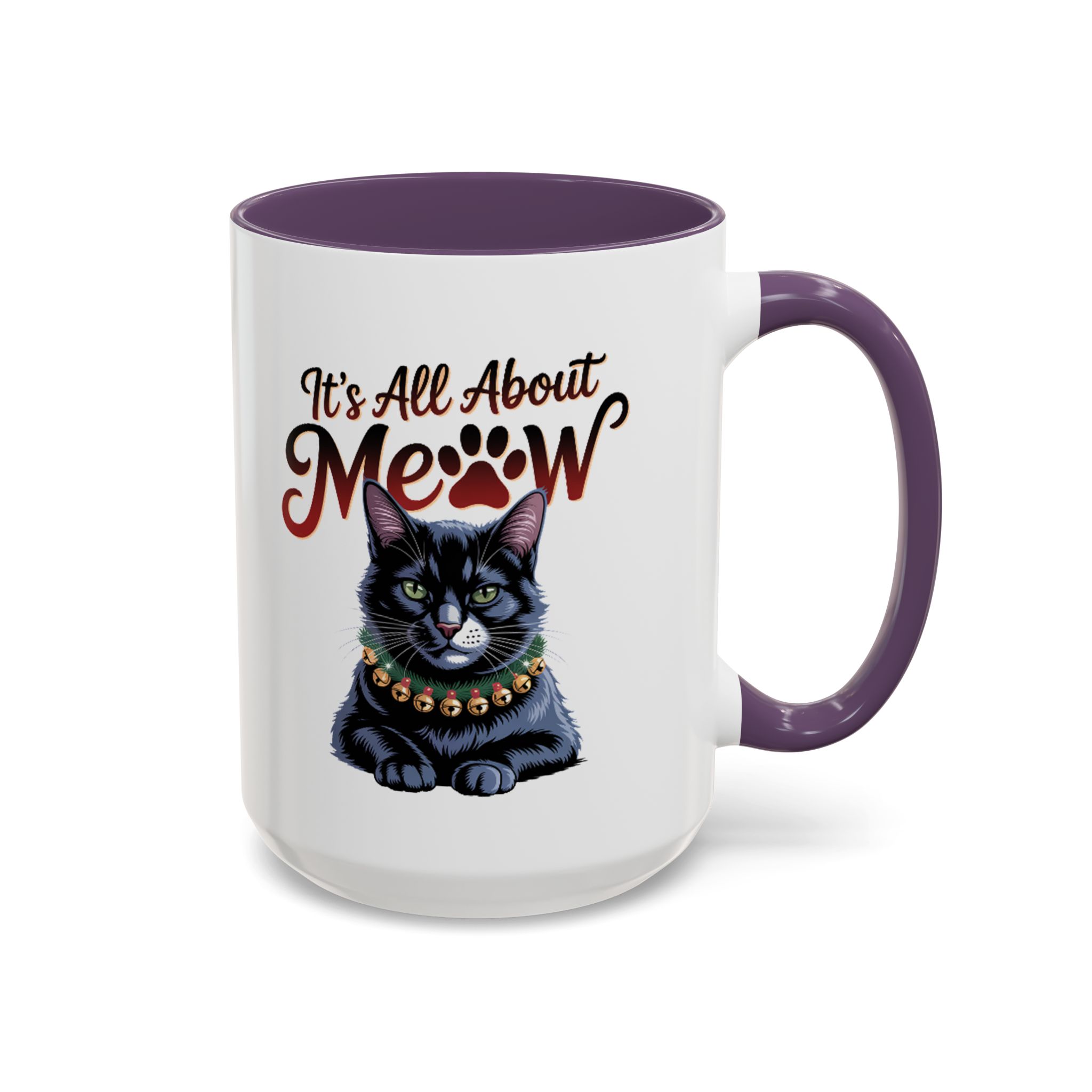 It's All About Meow Cat Coffee Mug — Cat Lover Ceramic Accent Mug (11/15 oz) - Image 49
