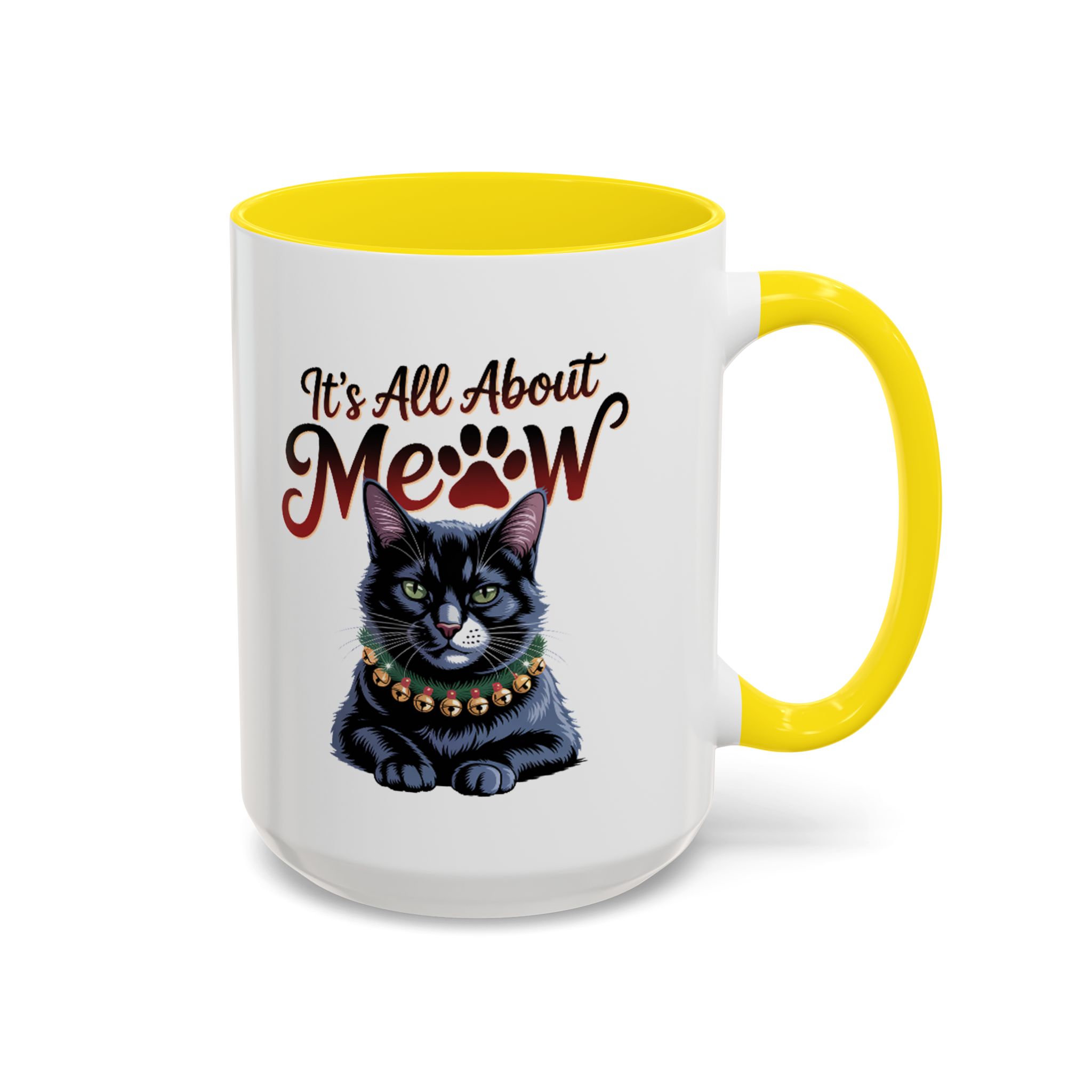 It's All About Meow Cat Coffee Mug — Cat Lover Ceramic Accent Mug (11/15 oz) - Image 40