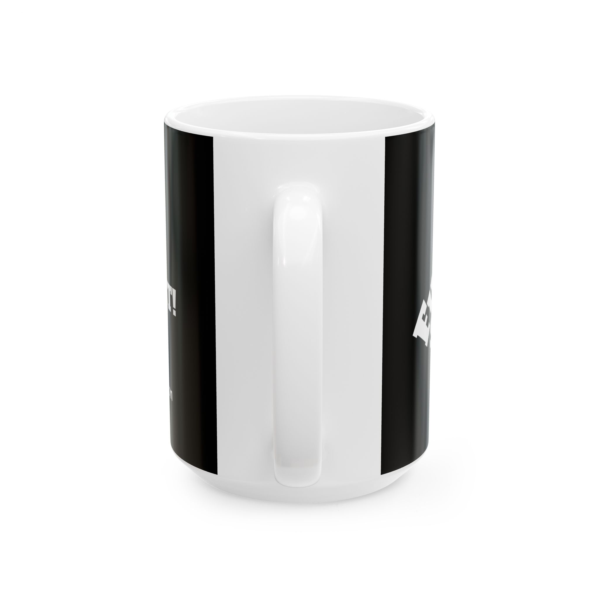 Fuckat Shit! ceramic coffee mug in Black and White. Warm-up with a nice cuppa "Fuckat Shit!" - Image 8