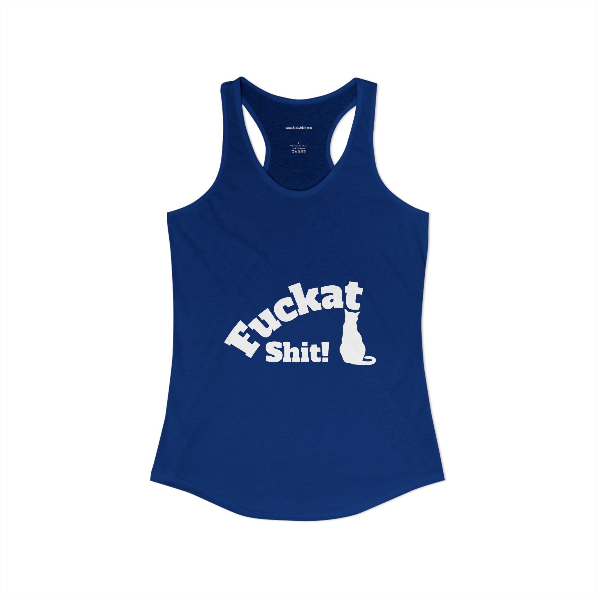 Fuckat Shit! Women's Ideal Racerback Tank - Image 5