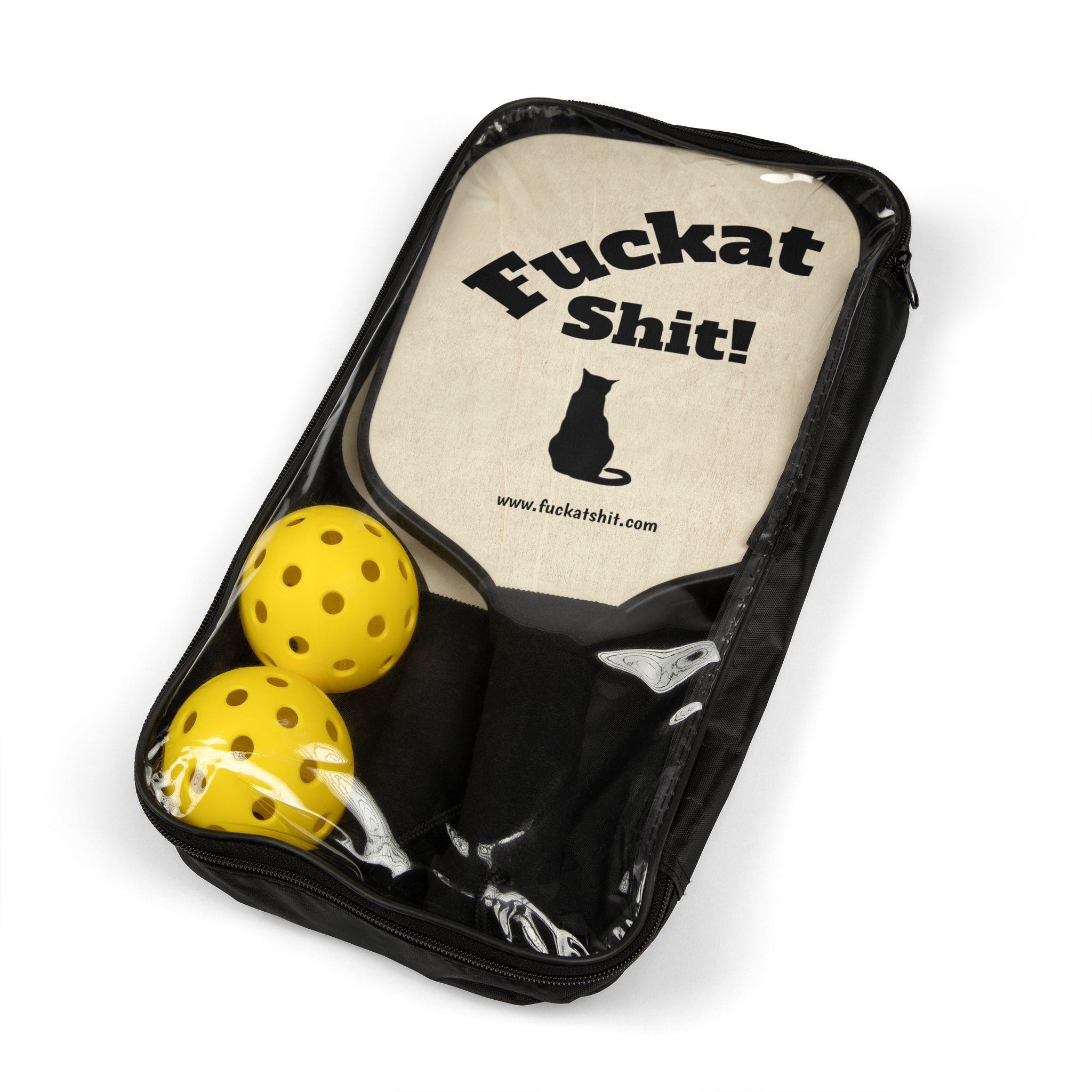 Fuckat Shit! Pickleball Paddle | Pickleball Kit, Novelty Sport Paddle - Image 4