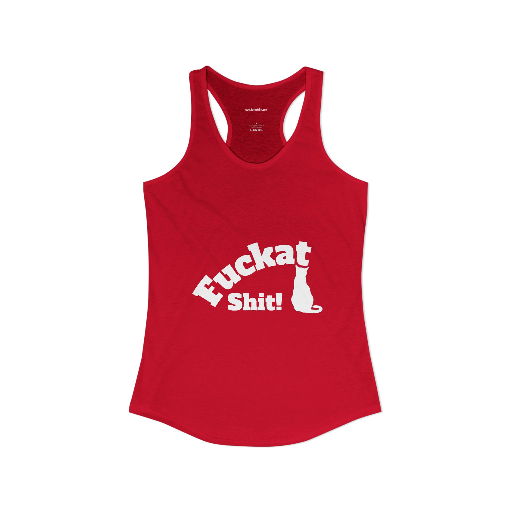 Fuckat Shit! Women's Ideal Racerback Tank - Image 10