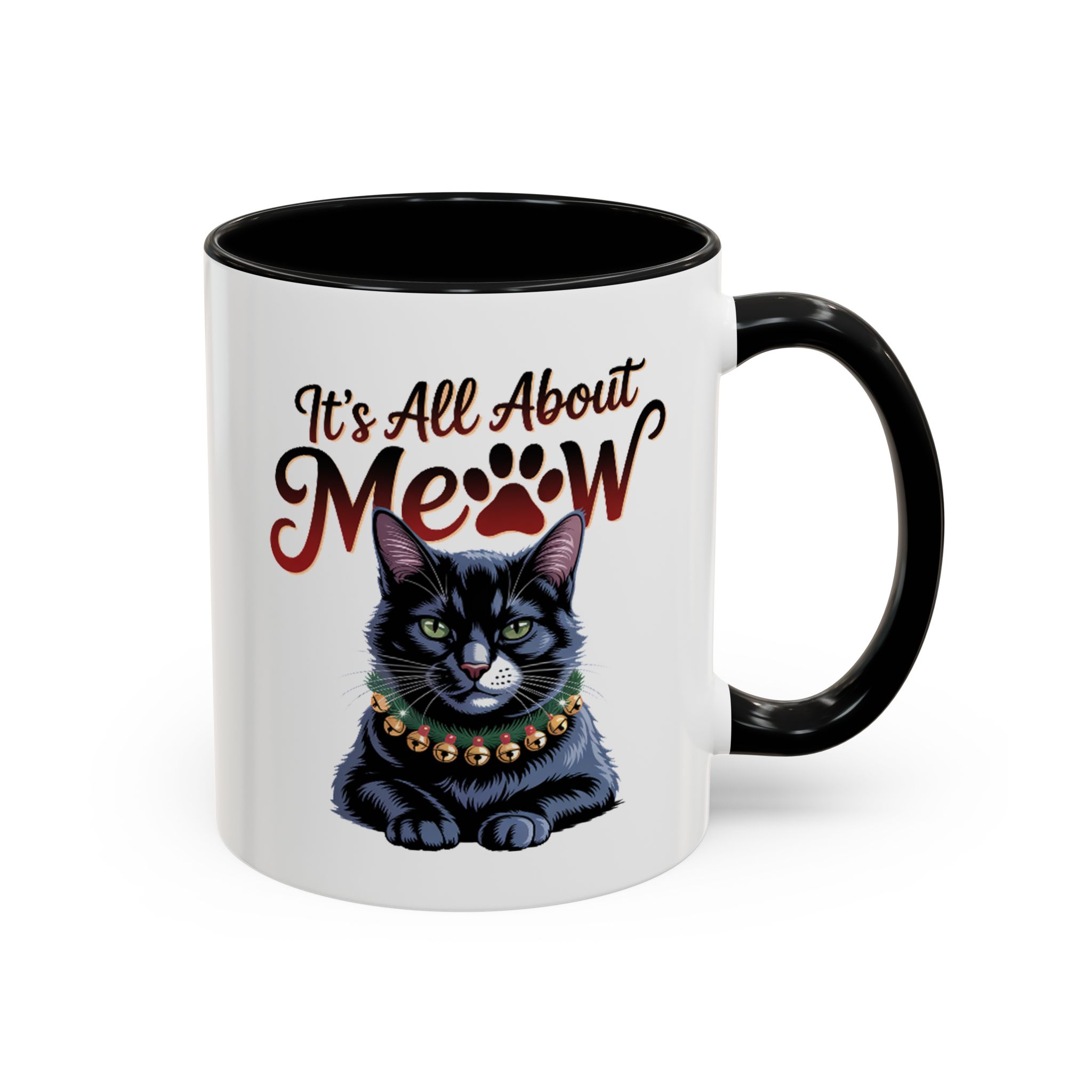 It's All About Meow Cat Coffee Mug — Cat Lover Ceramic Accent Mug (11/15 oz) - Image 4