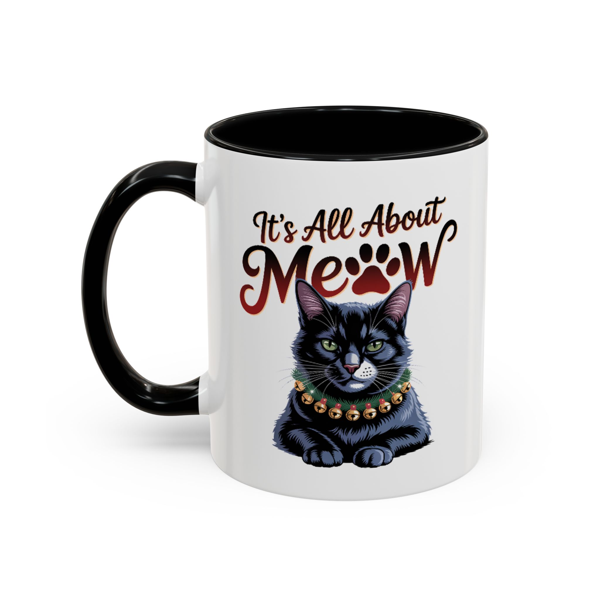 It's All About Meow Cat Coffee Mug — Cat Lover Ceramic Accent Mug (11/15 oz) - Image 5