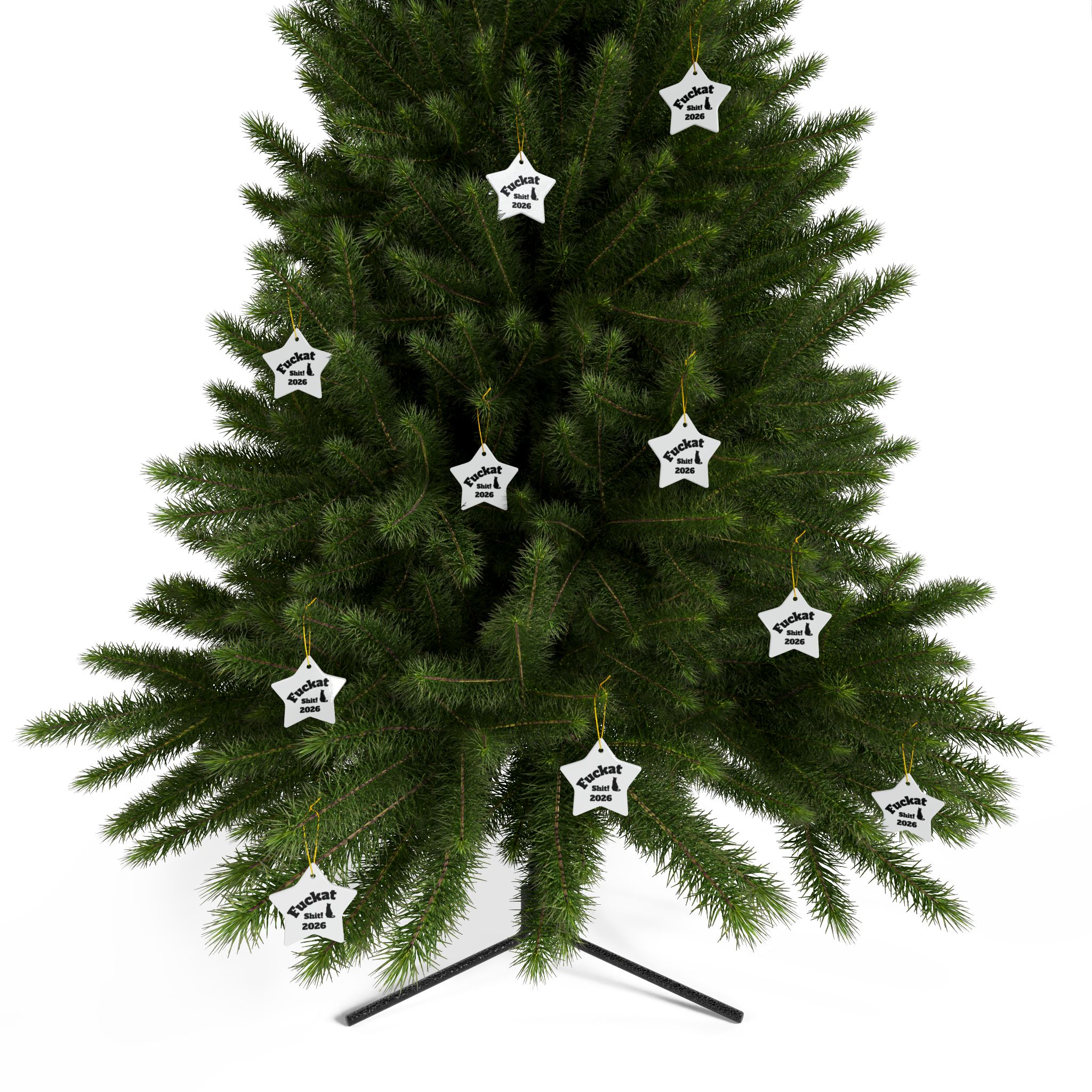 Fuckat Shit! Ornament - White - Image 56