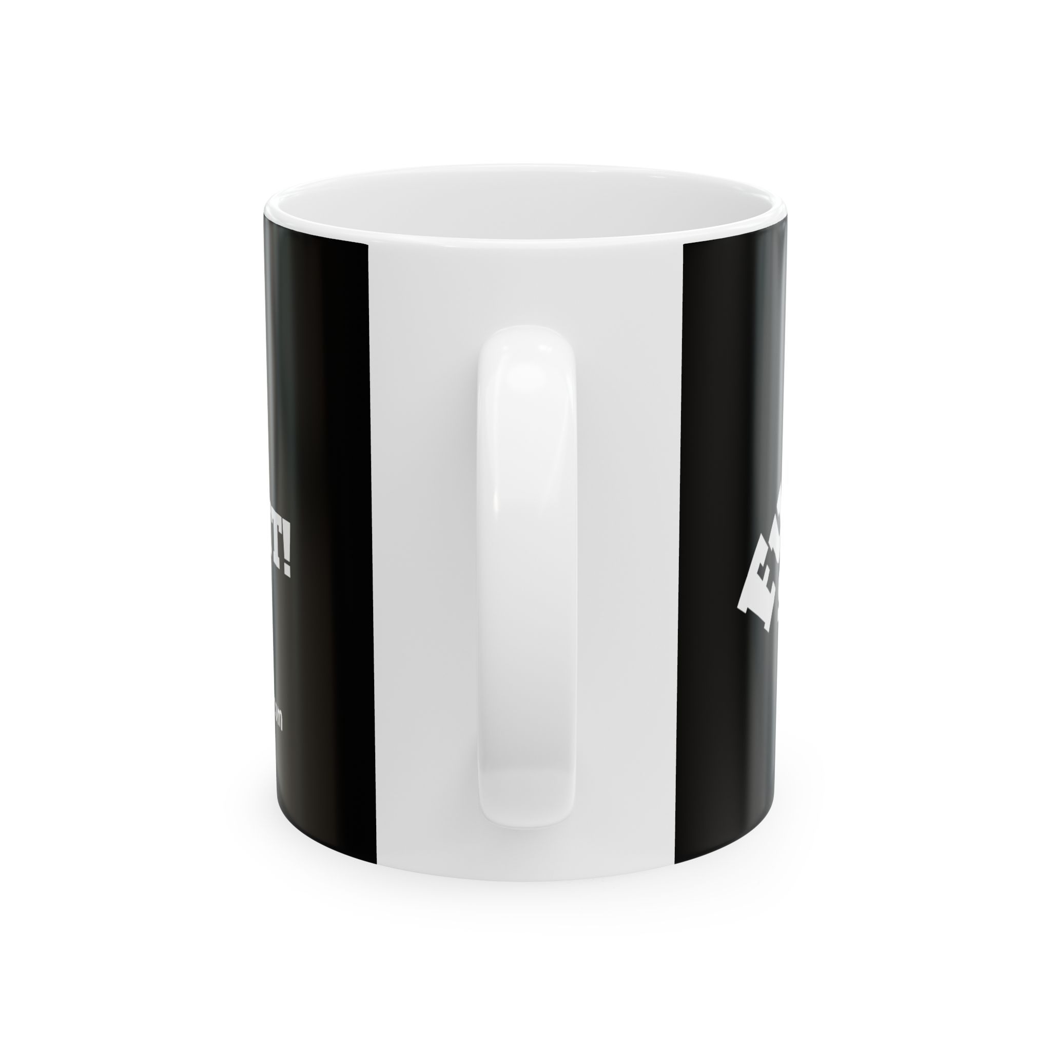 Fuckat Shit! ceramic coffee mug in Black and White. Warm-up with a nice cuppa "Fuckat Shit!" - Image 3