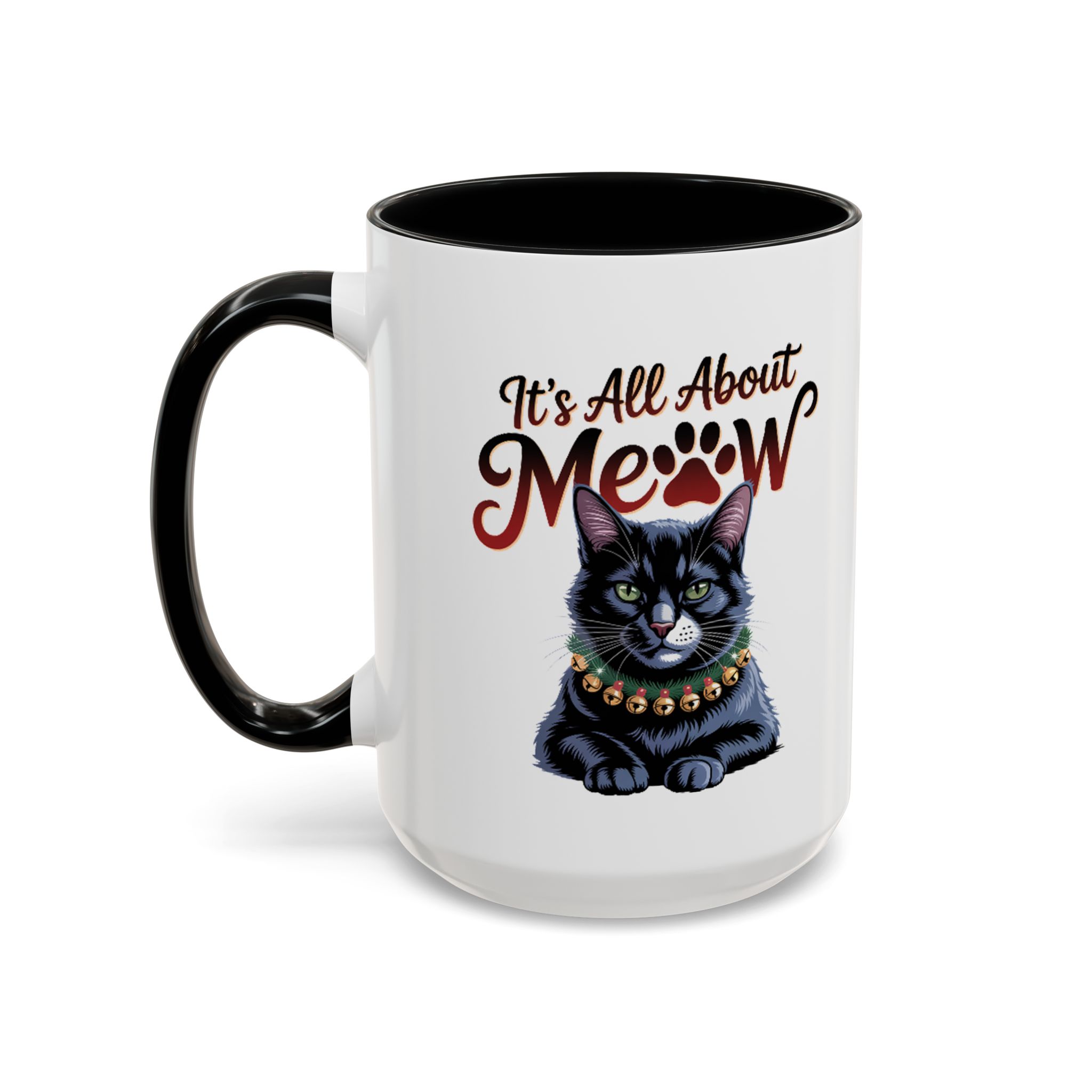 It's All About Meow Cat Coffee Mug — Cat Lover Ceramic Accent Mug (11/15 oz) - Image 14